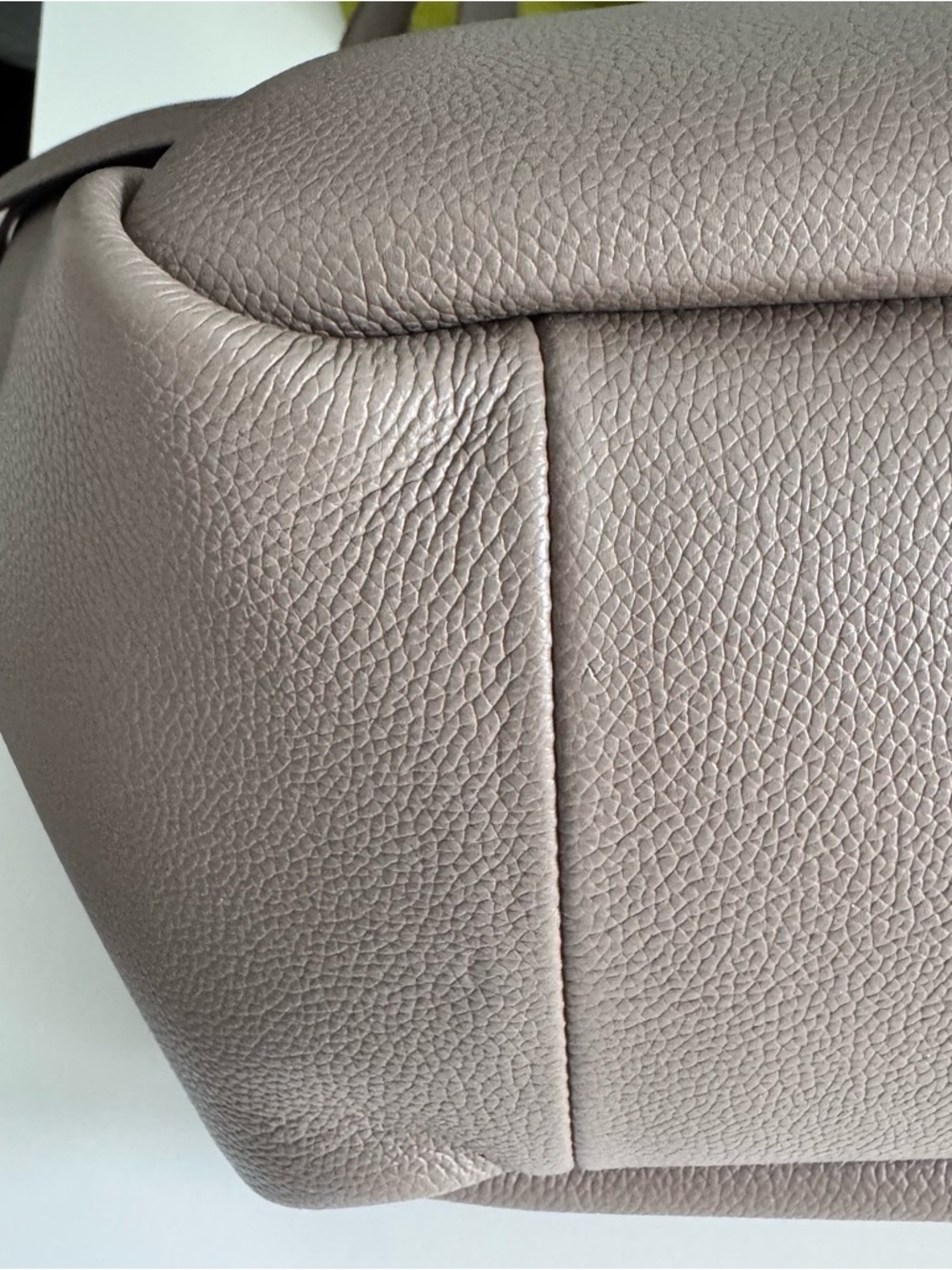 Tory Burch Large Romy Grey Wild Mushroom Tote Bag - Picture 7 of 16